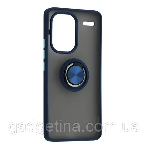 Чехол Gingle Ring Case for Xiaomi Redmi Note 13 Pro+ 5G Blue, фото 1