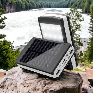 УМБ Power Bank Solar 90000 mAh мобільне зарядне з сонячною панеллю та лампою, Power Bank Charger Батарея