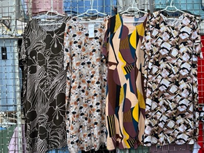 Жіноче плаття матеріал штапель розмір 54-60 мікс кольору в пакованні від 8 шт.