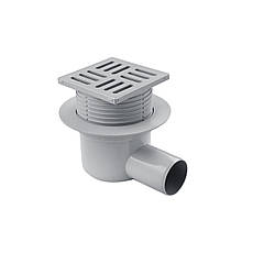 Трап ANIplast з горизонтальним випуском 50 мм, з решіткою 10х10 см ТА5604EU