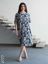 Жіноче плаття матеріал штапель розмір 54-60 мікс кольору в пакованні від 8 шт.