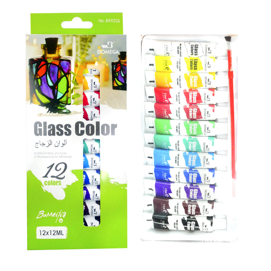 Фарбі для скле 12 кіл 12 мл