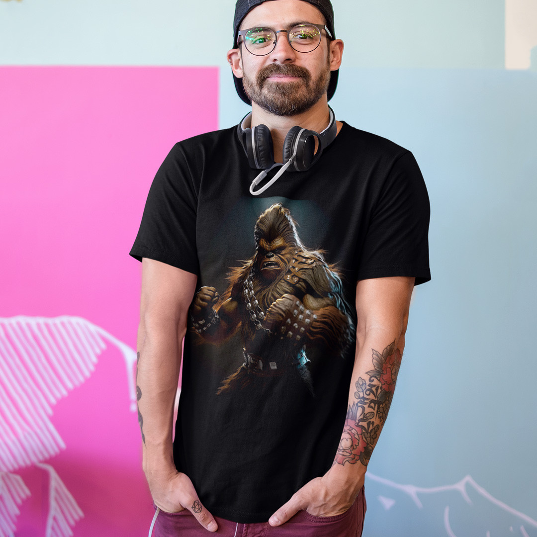 Футболка унісекс Star Wars (Chobaka) XS чорний, фото 1