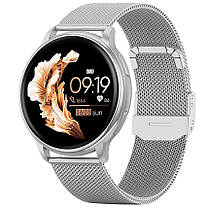 UWatch Розумний смарт годинник Smart Melisia Silver Steel, 2 ремешка, фото 2