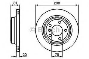 Гальмівний диск на БМВ Е39 (Bmw E39) Bosch 0986478426
