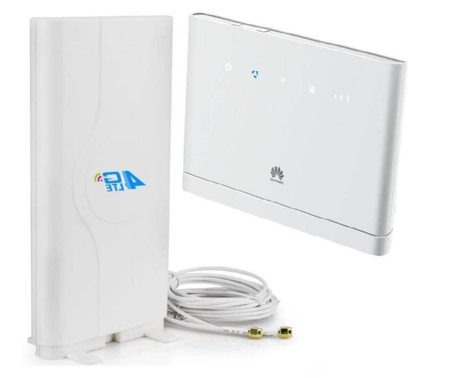Комплект WiFi роутер 4G LTE Huawei B315s-22 з панельною антеною MIMO 9 дБі, фото 1