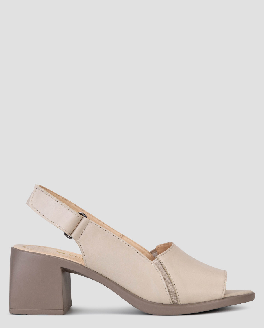 Босоніжки жіночі бежеві натуральна шкіра Україна ALROMARO — розмір 38 (24,3 см) (модель:, фото 1