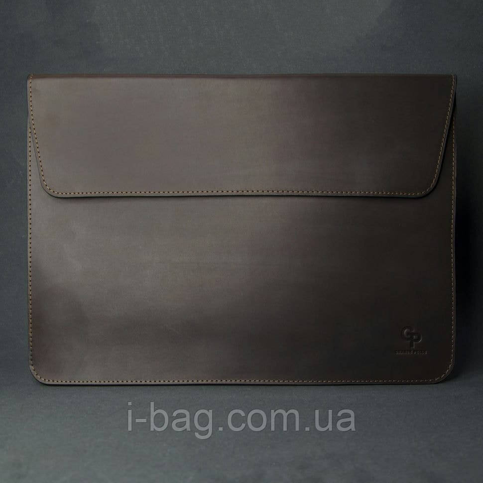 Шкіряний чохол для MacBook 13", шкіра Crazy Horse шоколад, фото 1