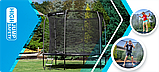 Батут THUNDER INSIDE ELITE з внутрішньою сіткою 10 футів 305 см чорний, фото 2