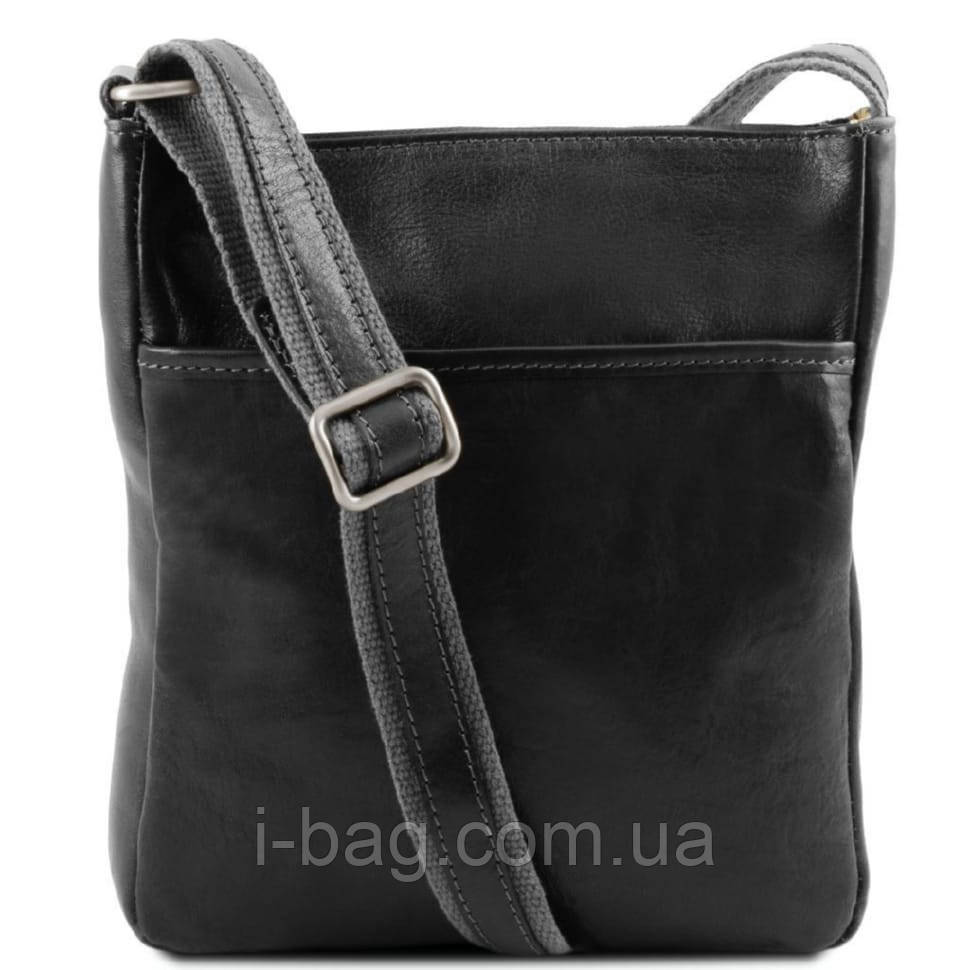 JASON — Чоловіча шкіряна сумка через плече Tuscany Leather TL141300 (Чорний)