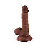 Фаллоимитатор на присоске Realistic Dong Brown Mr. Rude 7.1, Коричневий, фото 3