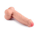 Фаллоимитатор на присоске Sliding Skin Dual layer Dick 9.25, Телесный, фото 3