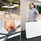 Стіл розкладний LIFETIME 25011 183 х 76,2 х 73,7 см - білий, фото 6