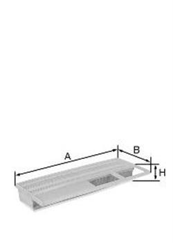 Повітряний фільтр на Фольксваген Поло (Volkswagen Polo) Mann-filter C29015