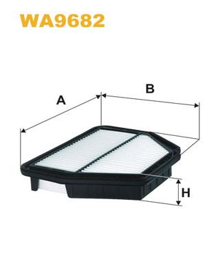 Повітряний фільтр на Шевролі Каптіва (Chevrolet Captiva) Wix filters WA9682