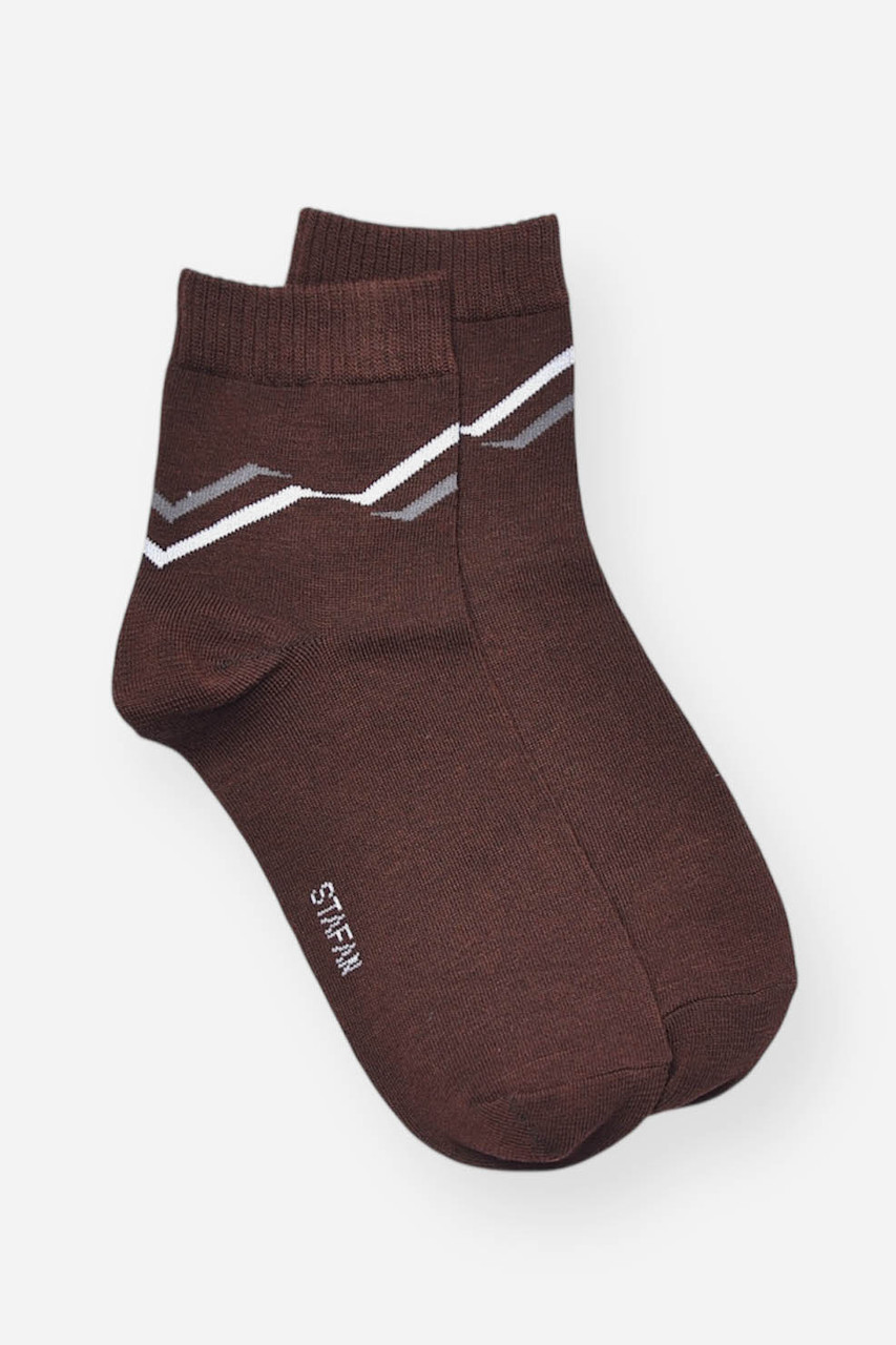 Шкарпетки чоловічі демісезонні коричневого кольору р.39-42 202023S, фото 1