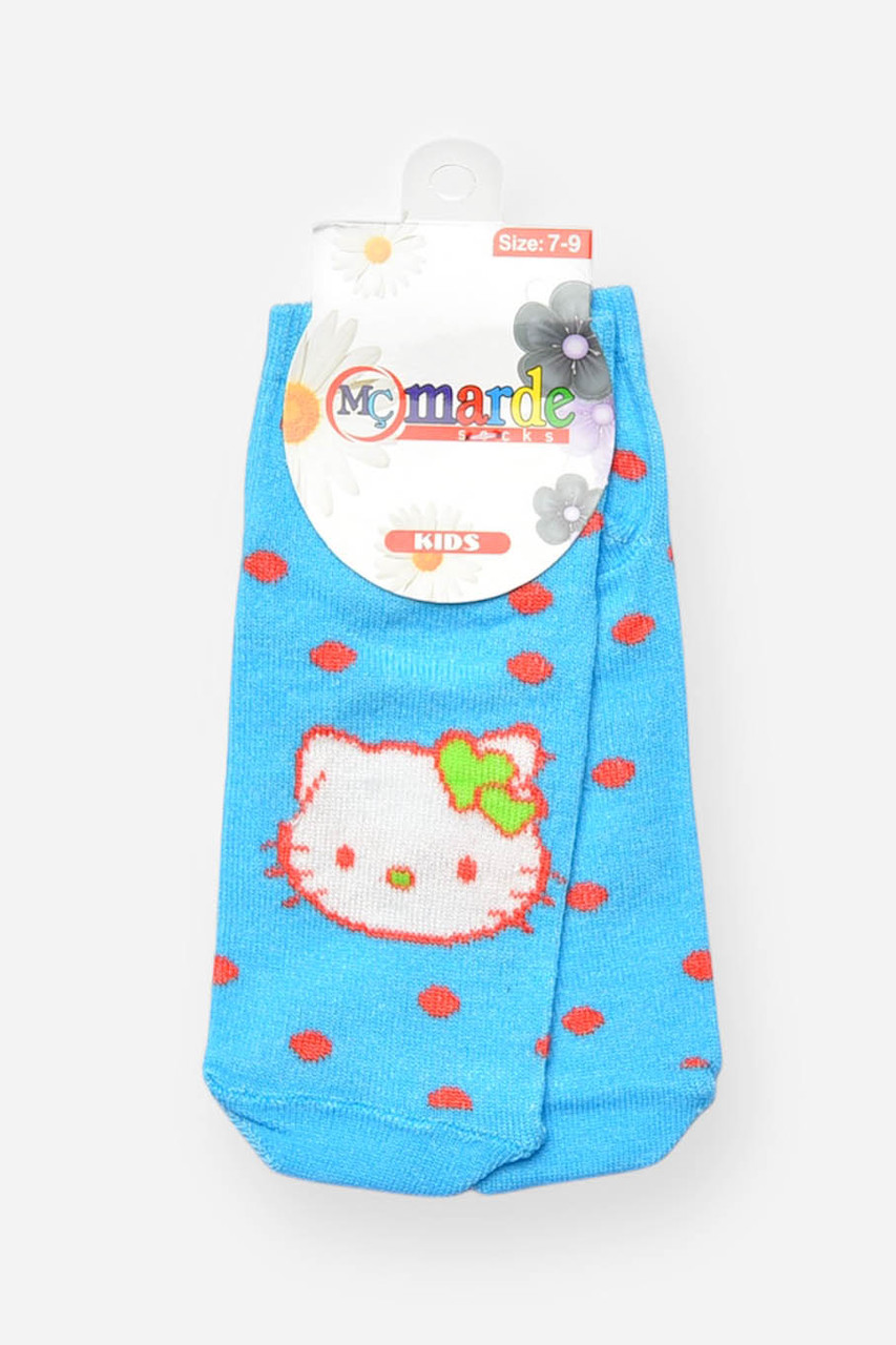 Шкарпетки дитячі для дівчинки демісезонні блакитного кольору р.7-9 202049S, фото 1