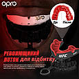 Капа OPRO Silver UFC дитяча (вік до 11) Black/Red (ufc.102515001), фото 4