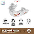 Капа боксерська OPRO Junior Bronze UFC Hologram White (art.002264002), фото 4