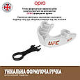 Капа боксерська OPRO Junior Bronze UFC Hologram White (art.002264002), фото 6