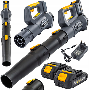 Повітродувка акумуляторна 21V 2x2Ah Powermat (Польща)
