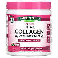 Колаген, Ultra Collagen, Nature's Truth, порошок, без ароматизаторів, 198 г