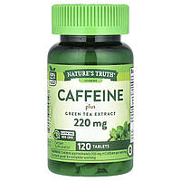 Кофеїн плюс екстракт зеленого чаю, Caffeine Plus Green Tea Extract, Nature's Truth, 220 мг, 120 таблеток