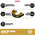Капа OPRO Gold UFC доросла (вік 11+)  Black/Gold (art.102516001), фото 6