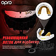 Капа OPRO Gold Braces під брекети доросла (вік 11+) White/Gold (art.102506004), фото 3