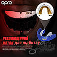 Капа OPRO Gold Braces під брекети доросла (вік 11+) Dark Blue/Pearl (art.102506002), фото 3