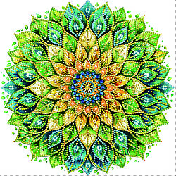 Синьо-зелена квітка