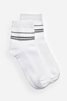 Шкарпетки чоловічі демісезонні білого кольору р.39-42 202038M