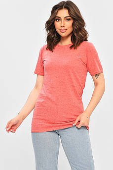 Футболка жіноча подовжена  теракотового кольору 202494M