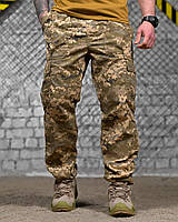 Тактичні літні штани-джогери карго Піксель паплін з затяжками та манжетами на резинці XXL |neper-9233|