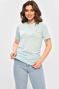 Футболка жіноча подовжена блакитного кольору р.40 202496M