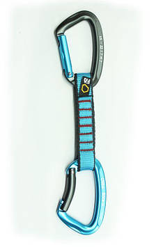 FA Відтяжка з карабінами ROCK EXPRESS PAD 19 mm 12 cm BLUE