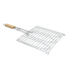 Решітка-гриль для риби, подвійна, 28х28 см, неіржавка сталь (1574746020)