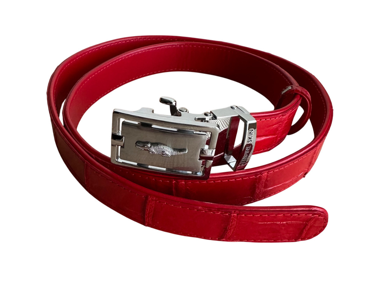 Ремінь пояс жіночий Ekzotic Leather 108 см Червоний (crb23)