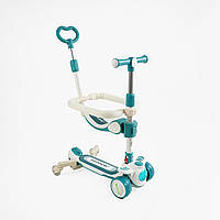 Самокат-трансформер дитячий триколісний 5в1 з батьківською ручкою (українське озвучування) "Skyper" RT-12615
