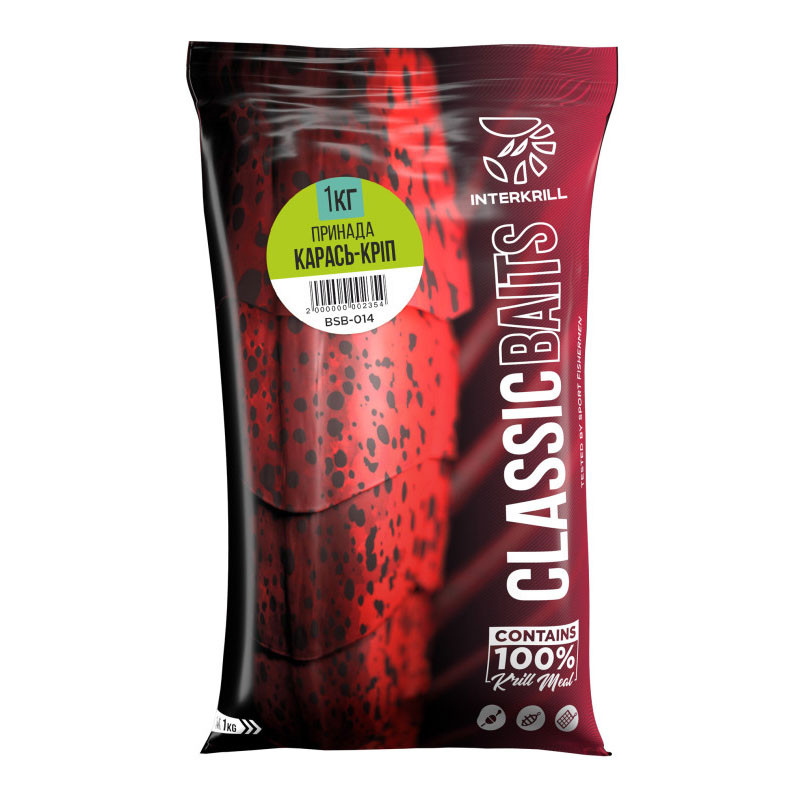 Прикормка Interkrill Карась-Кріп 1кг, фото 1