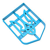 Тризуб 9 см вирубка для пряників (3D)