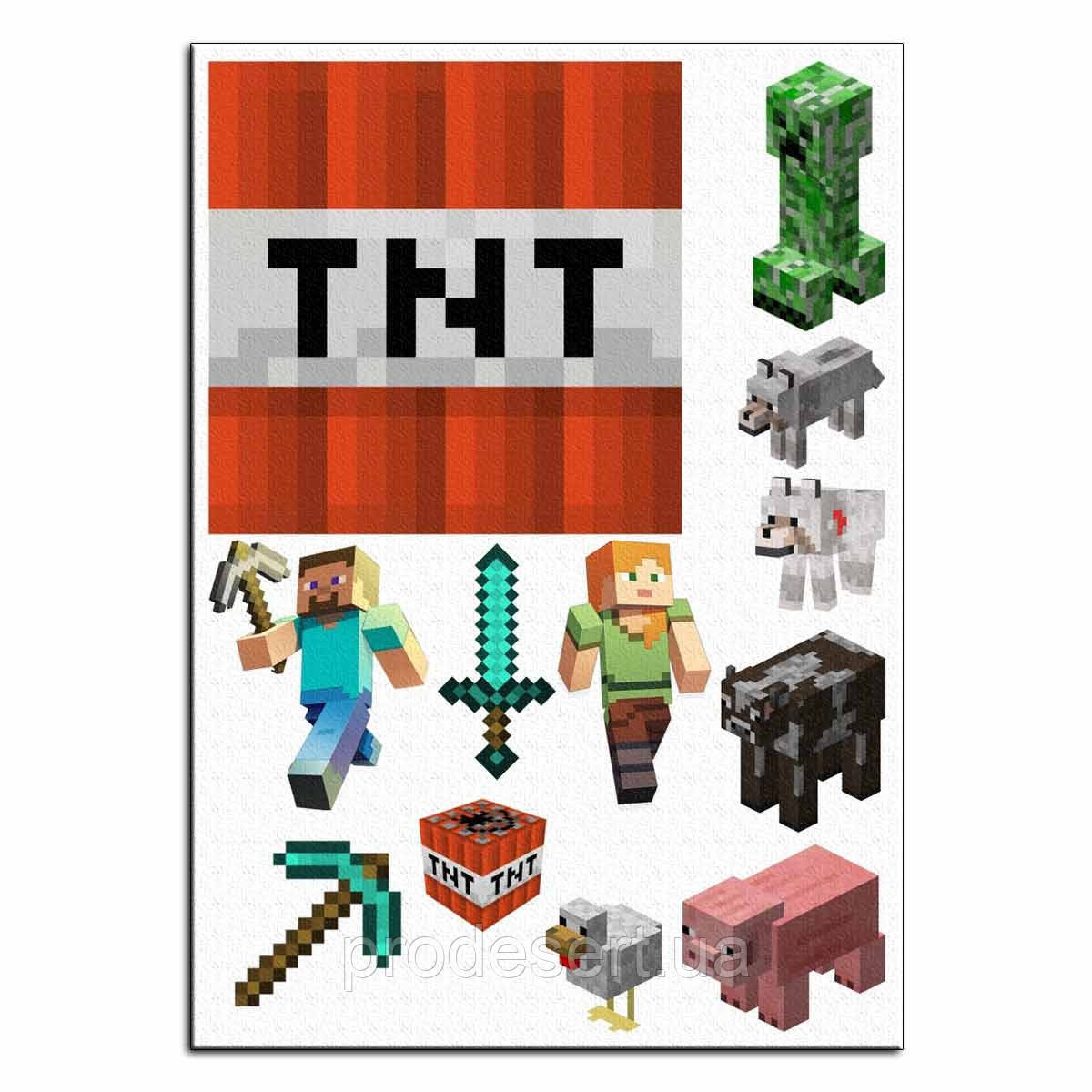 Minecraft 9 вафельная картинка
