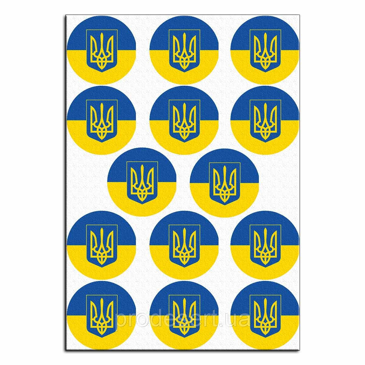 Герб вафельна картинка для капкейків