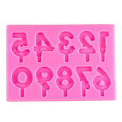 Форма для шоколаду та карамелі Цифри топери Міні