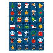 Адвент календар 3 вафельні картинка 4*4 см