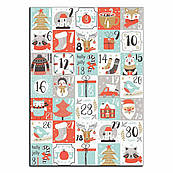 Адвент календар 6 вафельна картинка 4*4 см