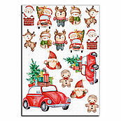 Новий рік 1 вафельна картинка