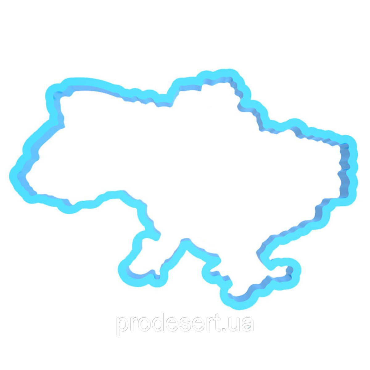 Вирубка для пряників Мапа України 8*12 см (3D)