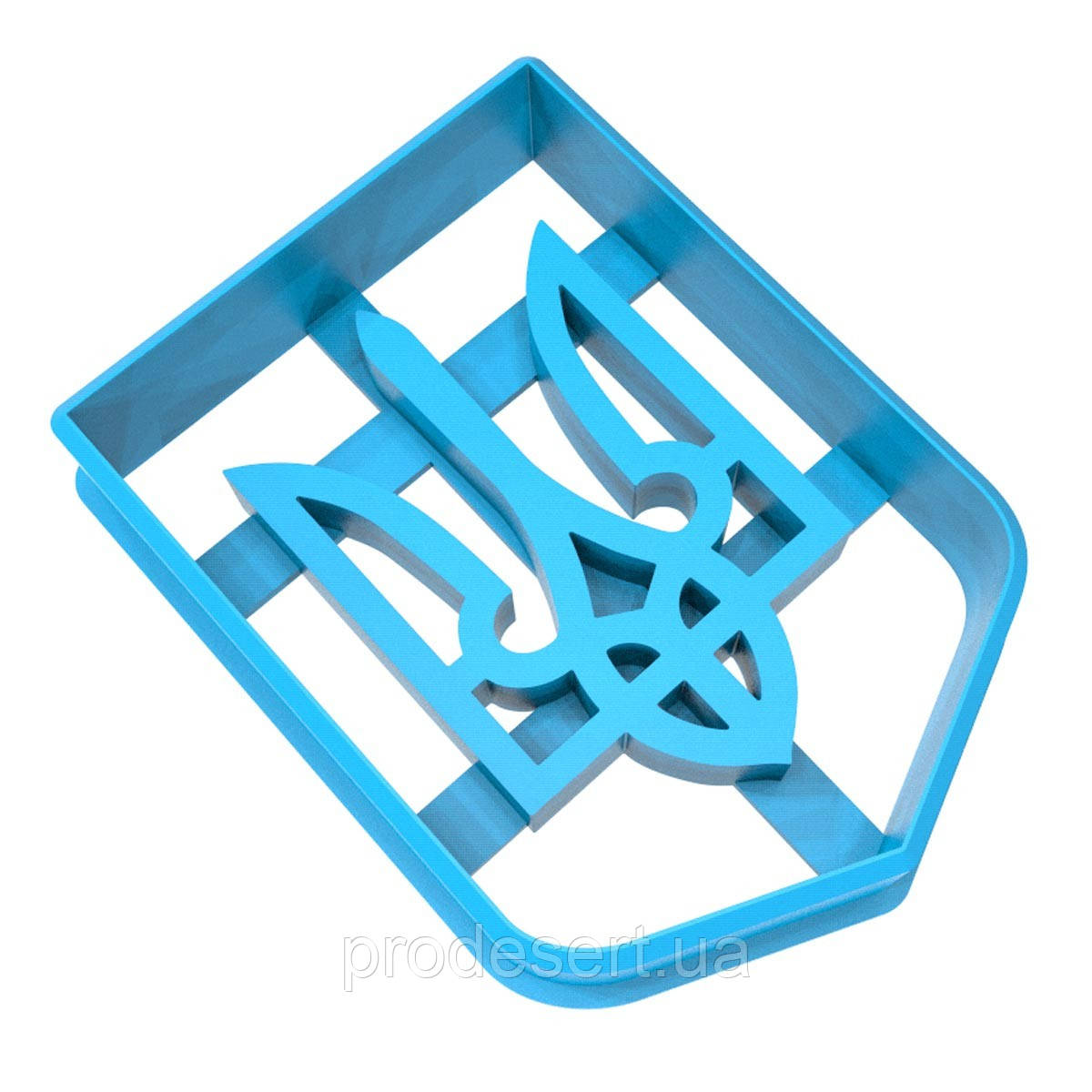 Вирубка для пряників Тризуб 5 см (3D)