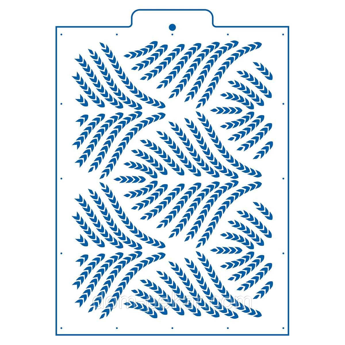 Орнамент Пшениця трафарет для торта 17*24 см (TR-4)